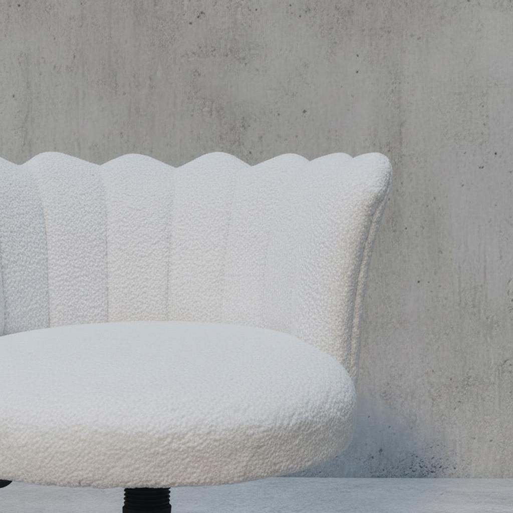 Upholstered Swivel Chair for Indoor Use