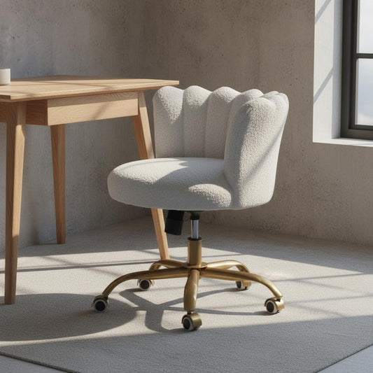 Upholstered Swivel Chair for Indoor Use