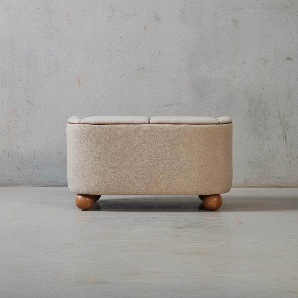 Upholstered Two-Seat Sofa for Indoor Use