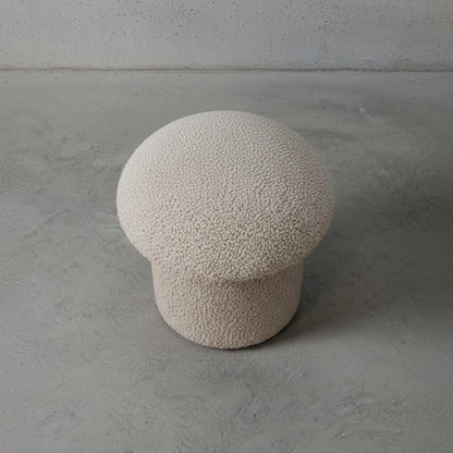Upholstered Mushroom Footstool for Indoor Use