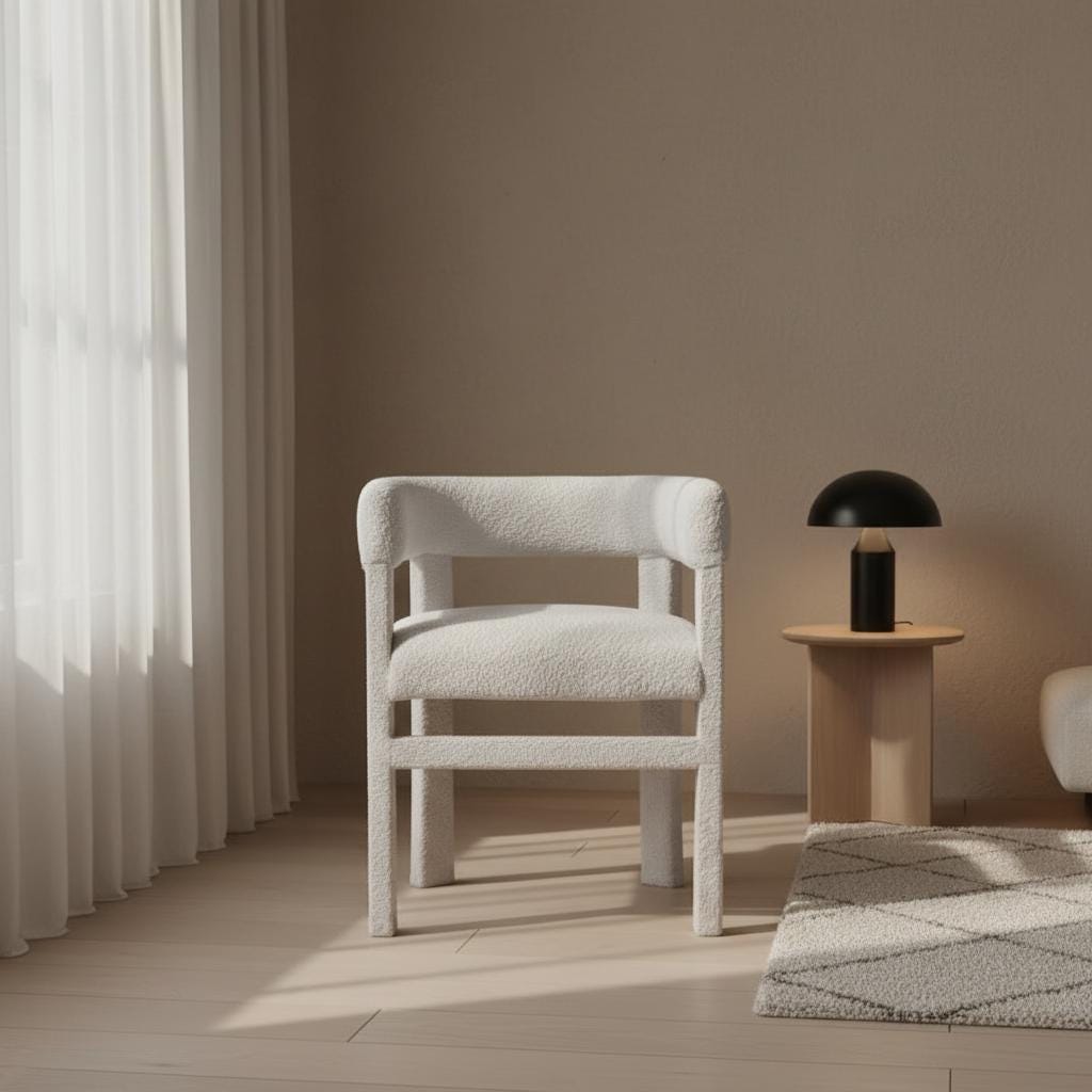 Upholstered Occasional Chair for Indoor Use