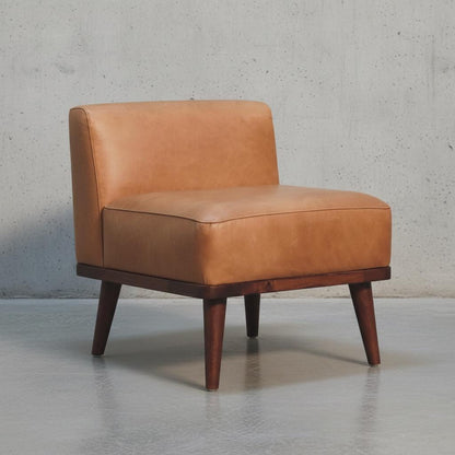 Leather Footstool with Backrest for Indoor Use