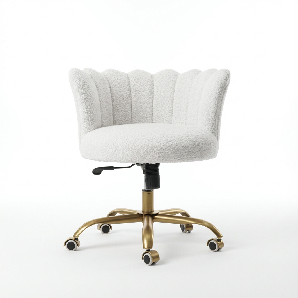 Upholstered Swivel Chair for Indoor Use