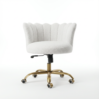 Upholstered Swivel Chair for Indoor Use